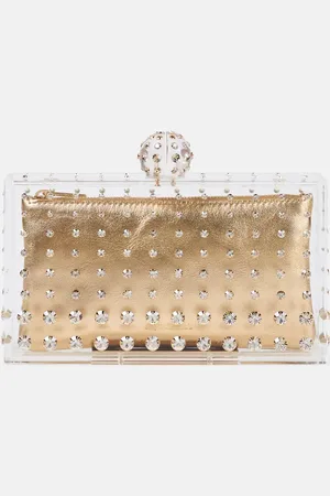 Aquazzura Tequila crystal-embellished clutch