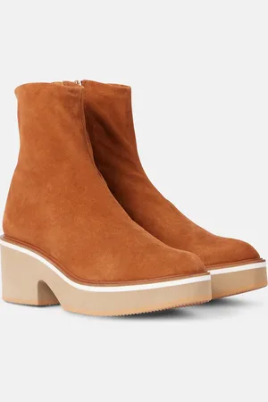 Robert Clergerie Albane suede platform ankle boots