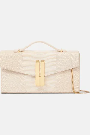 DeMellier Vancouver croc-effect leather clutch
