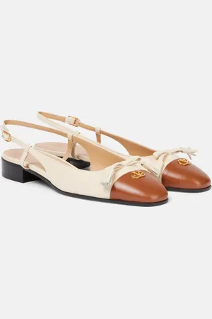 VALENTINO GARAVANI Valet Du Roi leather ballet flats