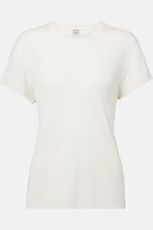 Totême Knitted silk T-shirt