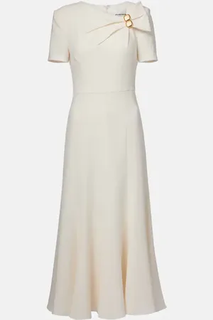 Roland Mouret Embellished cady midi dress