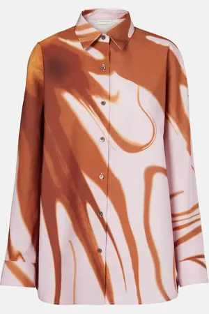 DRIES VAN NOTEN Printed cotton shirt