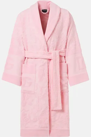 Dolce & Gabbana DG cotton terry jacquard bathrobe