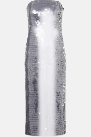 Sportmax Sequined jersey midi dress