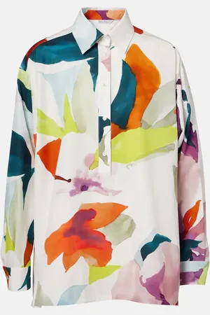 Max Mara Verace printed cotton top