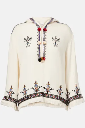 Marant Etoile Kameya embroidered top