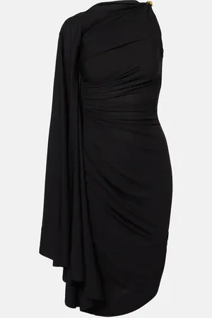 Bottega Veneta Embellished draped jersey midi dress