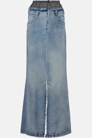 Maison Margiela Four Stitches denim maxi skirt