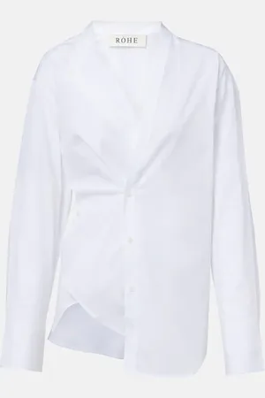 Rohe Asymmetric cotton shirt