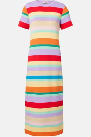 RIXO London Duster striped maxi dress