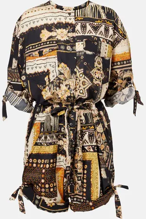 Marant Etoile Niely printed cotton romper