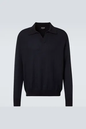 Giorgio Armani Wool-blend polo sweater