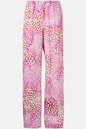 DRIES VAN NOTEN Jacquard wide-leg pants