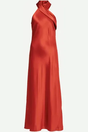 GALVAN Pandora satin cocktail dress