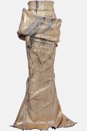 Rick Owens Cotton-blend maxi skirt