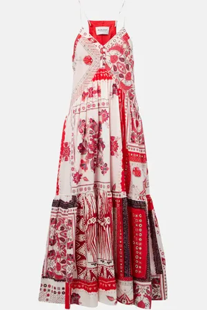 Marant Etoile Sabbage printed cotton midi dress