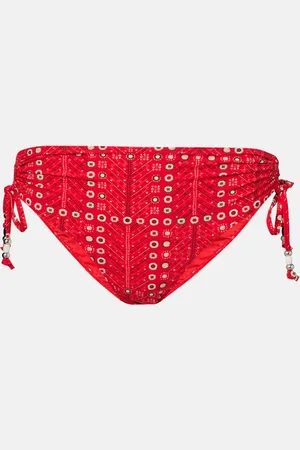 Marant Etoile Prudige printed mid-rise bikini bottoms