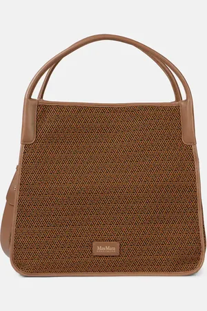 Max Mara Freda leather-trimmed tote bag