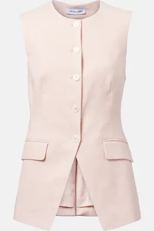 VERONICA BEARD Lois linen-blend vest