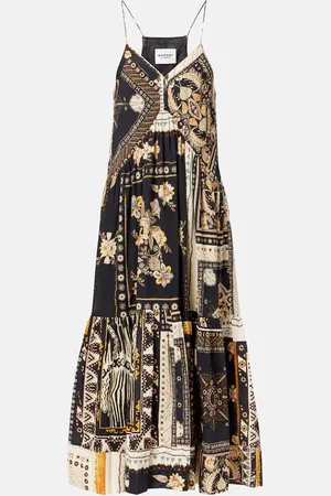 Marant Etoile Sabbage printed cotton midi dress