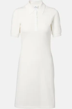 Courrèges Cotton piquÃ© polo dress