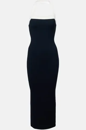 VERONICA BEARD Christa halterneck midi dress