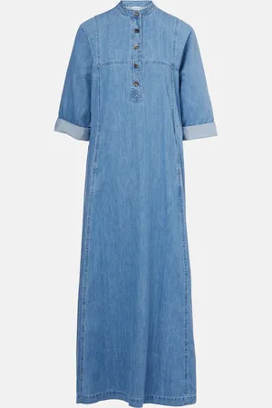 DRIES VAN NOTEN Denim maxi dress