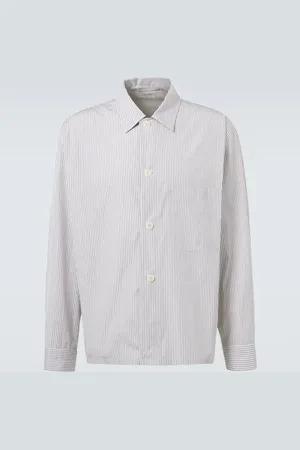 LEMAIRE Pyjama pinstripe cotton poplin shirt