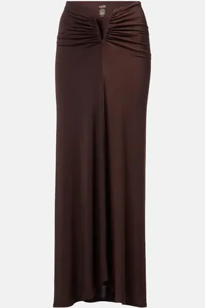Jade Swim Skyla ruched maxi skirt