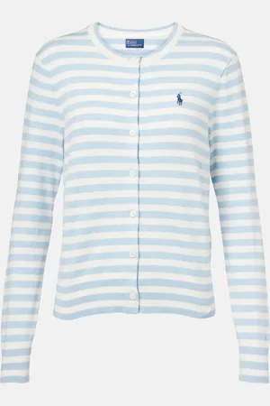 Ralph Lauren Striped cotton-blend cardigan