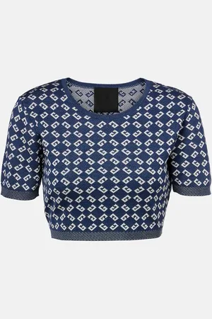 Givenchy Monogram 72 jacquard crop top