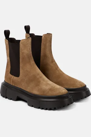 Hogan H619 suede Chelsea boots
