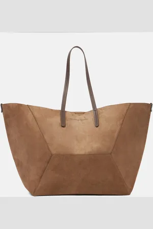 Brunello Cucinelli BC Duo Large suede tote bag
