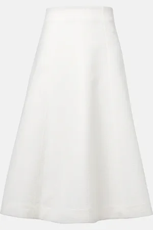 VERONICA BEARD Fellini floral jacquard midi skirt