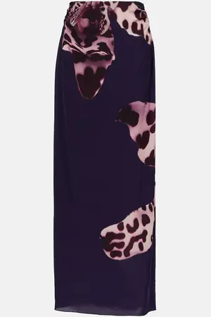 DRIES VAN NOTEN Printed maxi skirt