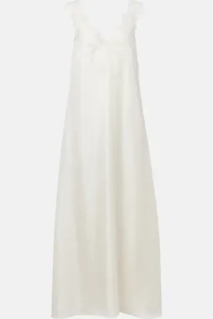 Rohe Lace-appliquÃ© silk gown
