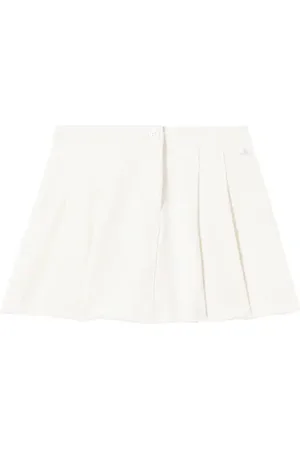Il gufo Pleated cotton skirt