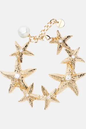 Self-Portrait Embellished -plated bracelet