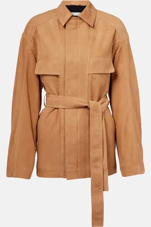 Nour Hammour Zakary belted suede jacket