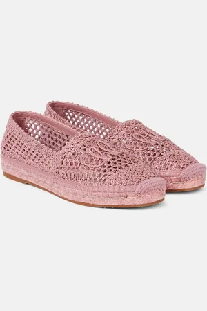 Chloé Isla logo crochet espadrilles