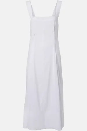 Vince Linen-blend midi dress