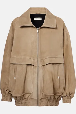 Nour Hammour Beck suede bomber jacket