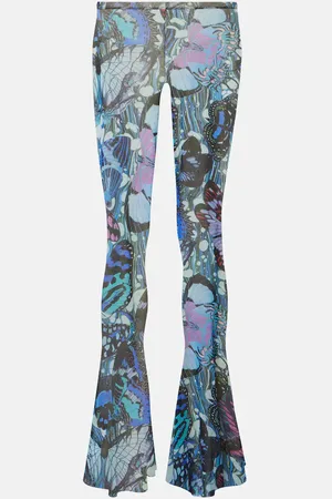Jean Paul Gaultier Papillon jersey flared pants