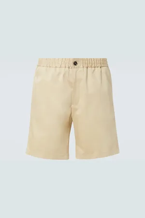 Ami Cotton satin shorts