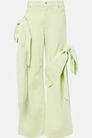 BLUMARINE Draped straight jeans