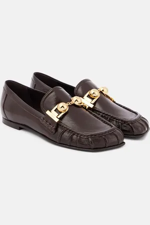 Chloé Miles embellished leather loafers