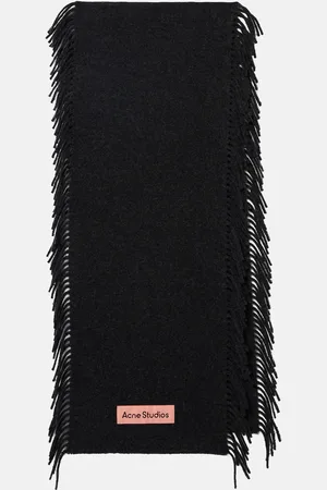 Acne Studios Fringed wool scarf