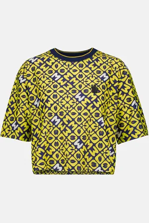 Moncler Printed cropped T-shirt
