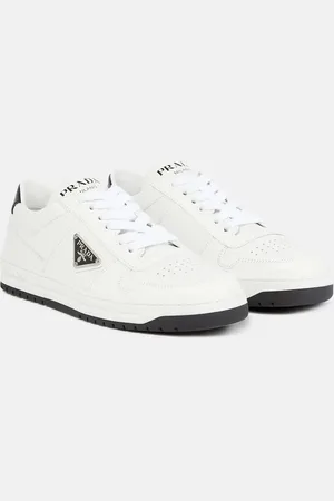 Prada Logo leather sneakers